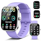 Smartwatch Damen Herren, 1.91'' Zoll HD Smart Watch mit Bluetooth Anrufe, Fitness Tracker Schrittzähler mit 110+ Sportmodi, Schlafmonitor SpO2 Herzfrequenz, IP68 Wasserdicht Fitnessuhr für Android iOS