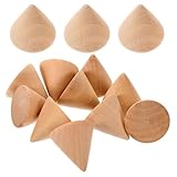 Anneome 20 Stück Teiliges Unbemalte DIY Holzfiguren zum Bemalen Schmuckhalter Holz Bastelprojekte Graffiti Schmuckdisplay Langlebig und Vielseitig