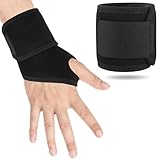 MOVGNAW Karpaltunnel-Handgelenkbandage, Handgelenkbandage, Nachtstütze für Fitness, Gewichtheben, überall tragbar und verstellbar, für Damen und Herren, rechte und linke Hände (schwarz)