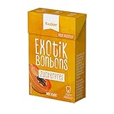 50 g Xucker Xylit-Bonbons 'Exotik' ohne Talkum | Zuckerfrei Naschen mit Xucker | Ohne Gentechnik | Vegan | mit natürlichem Aroma | zahnfreundlich