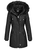 ONLY Damen Winterparka Iris 15213755 Black: Black fur S