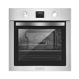 Empava Einbaubackofen, Backofen Autark 72L,Dampfbackofen, Oven 2800W, Einbaubackofen Ohne Kochfeld, Einbauherd, Backofen mit Dampffunktion, Einbau Backofen, Backrohr, Einbauherd Autark mit 9 Kochmodi