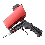 90 MPa Tragbare Schwerkraft-Sandstrahl-Pneumatik-Sandstrahlpistole, Hand-Sandstrahlpistole, Aluminium, Pneumatische Sandstrahl-Spritzpistole, Sandentfernung, Strahlmaschine (Rot)