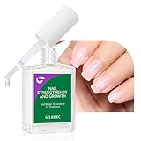 Gelike ec Nagelhärter Wachstums Nagel Rillenfüller: Clear Nagelverstärker Reparatur für Dünne Beschädigte und Brüchige Nägel 15ml