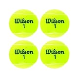 Wilson Tennisbälle, Triniti, 4 Bälle, Hülle 100% recyclebar, WRT125200, WRT110000, yellow, 6.5