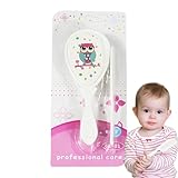 Sghtil Baby-Haarbürsten-Set, weiche Borsten, Baby-Haarbürste, Fellpflege, Wiege, Kappe, Haarbürste, Duschprodukte, Massage-Kopfhautpflege für Bad und Kleinkinder