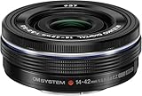 OM SYSTEM M Zuiko Digital 14-42mm F3.5-5.6 EZ Objektiv,Standardzoom, geeignet für alle MFT-Kameras (Olympus OM-D und Pen Modelle, Panasonic G-Serie), schwarz