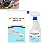 Schweres Öl Flecken Reiniger Küche,All Purpose Heavy Duty Küche Reiniger Spray für Öfen, Glas Top Herde & harte Ölflecken,Starke Grill Reiniger für Restaurant,Fett Entferner für Topf (1)