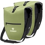 RADGEIST Fahrradtasche für Gepäckträger Set - 2X Tasche für Fahrrad Gepäckträger - Gepäckträgertasche wasserdicht & Umhängetasche - Radtasche mit Reflektoren