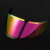 Visier für Motorradhelme Für MT V-14,Motorrad Windschutz Helm Objektiv Visier,Integralhelm Visier UV-Beständig,Motorradhelm Visier Ersatz,I