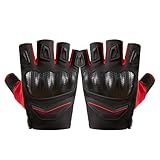 Reithandschuhe ohne - Halb-Motorrad-Stil, tragbarer Schutz | Geflochtene Schale mit schweißresistentem Design, robuste Sommer-Sporthandschuhe zum Radfahren im BIC