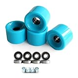 TSMORY Longboards 78A mit Kugellager, Rollschuhlaufen, Skateboards, Rad, weicher Cruiser für bessere Leistungen, weicher Cruiser mit Kugellagern, 4 Stück