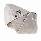PARSA Beauty Hair ID 2-in-1 Haarturban Damen Mikrofaser & Satin – Turban Handtuch mit Knopf, Anti-Frizz Haarhandtuch zum Haare Trocknen, schnelltrocknendes Mikrofaser Handtuch für lange Haare