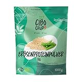 Erbsenprotein Pulver Bio - 1Kg. Erbsen Protein Pulver Vegan mit Essenziellen Aminosäuren. Pea Protein Powder.