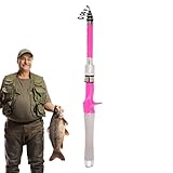 Teleskop-Angelrute, einziehbare Angelrute, tragbare Tür Eva Hand Alescent Polo, leichtes Casting Fisch für Salzwasser