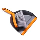 HOLIDYOYO Mini Kehrset mit Gebogenem Griff Leichter Handfeger und Kehrblech für Enge Räume Weiche Borsten Praktisches Mini Reinigungsset für Haushalt und Einfache Aufbewahrung