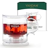 VAHDAM Imperial Teekocher (474ml) Abflusshahn Technologie, All In One Tee Kit | Teekanne Mit Teesieben Für Losen Tee | Tee Steiler | Geschenk Für Teeliebhaber