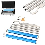 Carbide Tipped Wood Lathe Turning Tools Set Drechseleisen Set Hartmetallbestücktes Holzdrehwerkzeug Schwanenhals Hohlmeißel Kreis/Viereck/Diamant Hartmetallfräserschäfte Erweiterbarer Griff