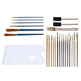 HAPINARY 26St Ölpinsel acrylbilder aquarellfarben stifte ölgemälde malerbürste aquarellstifte DIY Zeichenpinsel Haarpinsel malen Bastelkunstpinsel Aquarellpinsel Öl-Aquarell-Pinsel Holz