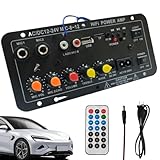 Auto-Verstärkerkarte, Hochleistungs-Verstärkerkarte, digitales Stereo-Audioverstärkermodul 12 V und 24 V | kabelloses Lautsprecherboard für den Lautsprecher des Computers