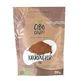 Bio Kakao Pulver - 200g. Kakao Stark Entölt Ohne Zucker. Roh Kakaopulver Bio. Rohkakao aus Premium Kakaobohnen. Backkakao 100% Rein. Organic Cacao Powder Raw