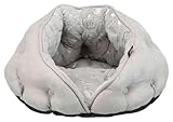 TRIXIE 36855 Höhle Feder, 47 × 27 × 41 cm, grau/Silber