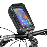 GORIX Lenkertasche, wasserdicht, Smartphone-Halterung, langlebig, Fronttasche, Touchscreen, 360-Grad-Drehung, Rennrad, Mountainbike (aktiv H3)