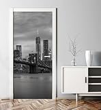 Türtapete Selbstklebend 77x200 New York Türaufkleber 3D Türposter Usa Fototapete Türfolie Türklebefolie Wasserdichte für Türwand Dekoration Tapete a3396