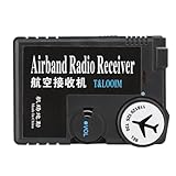 Comphic Airband-Radio-Empfänger, 118-136 MHz, hohe Empfindlichkeit, Luft-zu-Boden, Luft-zu-Boden-Empfang, digitales Radio