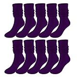 5 Paar einfarbige Socken für Damen, Oberschenkelhohe Stiefelsocken, weiche Scrunch-Socken, Stützstrümpfe für Damen, Pp2, Einheitsgröße