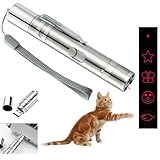 EASERIA LED Pointer für Katzen Spielzeug, Interaktives katzenspielzeug, Katze Hund Kitten Licht Spielzeug, für Haustiere Trainingsgerät, 5 Muster & 7 in1, Wiederaufladbar über USB
