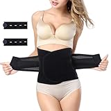 Thoquene Bauchgurt Nach Op Geburt, 96CM Postpartum Belly Wrap, Rückbildungsgürtel Schwarz