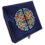 Whltzf Chinesische Schmuckschachtel Handgefertigte Holzschmuck Organisatoren Mit Samt Innen Und Messingschlosszubehör Lagerbehälter Vintage Chinesische Schmuckschachtel