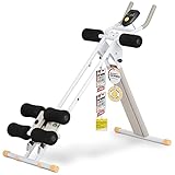 SportPlus Bauchtrainer für zuhause klappbar - Bauchmuskeltrainer, Bauchroller mit 3 oder 4 Trainingswinkeln - Bauch Trainingsgerät bis 100kg