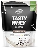 Whey Protein Pulver [Stracciatella] - High Protein Eiweißpulver Shake - Protein Powder Molkenproteine Proteinshake mit 22g Protein je Portion - Eweißshake mit BCAA & EAA (1000g) Wehle Sports®