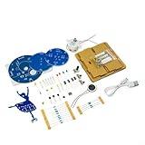 DIY Elektronik Lernset - Rotierende Ballerina Spieluhr PCB Assembly Kit für Anfänger, USB-betriebenes Löten Praxis Leiterplatte Projekt