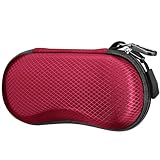 Fintie Brillenetui Sonnenbrille, EVA Kratzfeste Sonnenbrillen Etui Hardcase mit Karabiner Groß Brillen Etui für Damen Herren Outdoor Sportbrille Fahrradbrille