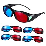 DIKACA 5 Stück Teiliges Rot blau Anaglyph Brillen für Realistische Kinoerlebnisse Vielseitig Einsetzbar Leicht zu Bedienen Kompakt und Präzise Gefertigt