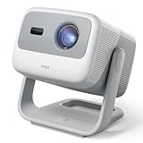 JMGO N1S 4K UHD Mini Beamer, Triple Laser Projektor, 1100 ISO Lumen, Gimbal Echtzeit Autofokus, Google TV, Netflix, 110% BT.2020, HDR10, 10W Dolby Audio, Blu-ray 3D, 200' für Aussen, Gaming, Business