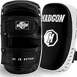 MADGON Kick-Pratzen mit hochwertiger Polsterung für optimale Stoßdämpfung - Schlagpolstert für Kampfsport, MMA, Kickboxen, Muay Thai