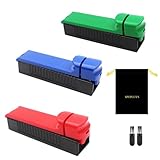 SPOPGUYS Zigarettenstopfmaschine - 3 Farben (Rot, Grün, Blau) Stopfmaschine für Zigaretten mit Schwarzer Tasche & Reinigungsbürste, Tragbares Stopfgerät für 8mm Zigarettenstopfer, ideal für zu Hause &