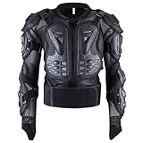 Motorrad-Schutzjacke für Herren, Rennkleidung, Schutzausrüstung mit Brust- und Rückenschutz für Skifahren, Reiten, Skateboardfahren (Einzel-Top, XXL)