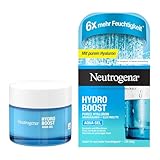 Neutrogena Hydro Boost Aqua Gel, feuchtigkeitsspendende Gesichtscreme mit Hyaluronsäure, Aminosäuren und Elektrolyten, schnell einziehende Feuchtigkeitscreme für normale und Mischhaut 50 ml