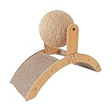 Kratzbretter für Katzen, -Kratzer, Kratzbaum mit Ballspielzeug, Haustier-Wandkratzer, Kätzchen-Schleifkrallen-Spielzeug, Holz-Sisal-Kugeln, Übungsmöbelschutz