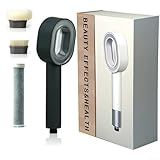 ABS 3-in-1 Hochdruck-Handbrause mit Kohlefilter zur Kalkentfernung, wassersparende Spa-Nebel-Funktion, für einfache Werkzeuginstallation und (schwarz)