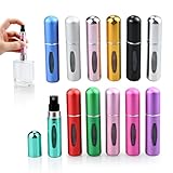Ouxayapl 12PCS 5ml Parfümzerstäuber,Parfümzerstäuber Nachfüllbar,Parfüm Abfüller,Parfum Zerstäuber Für Unterwegs,Urlaub,Camping,Business(12 Farben)