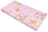 Best For Kids - Kindermatratze 60x120 | klappbare Kindermatratze | Babybettmatratze | Kinder Rollmatratze | Reisebett-Schaumstoffmatratze | Kinderbettmatratze mit Mikrofaserbezug (Rosa)