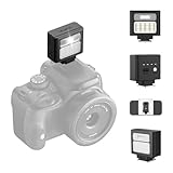 ULANZI SL02 Mini Kamerablitz, GN8 6500K Kamera Speedlite Blitzgeräte, 4 Leistungsstufe (1/8~1/1), Mini Manueller Flash, Einzelkontakt-Blitzschuh für Nikon, Sony, Fujifilm, Panasonic Kameras