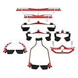 JTKSSCS Zugfeder Einstellbare Fitness LAT Pull Down Bar Gym Pulley Kabel Maschine Befestigungen Hause Bizeps Trizeps Zurück Blaster Rudern Workout Griff(9)