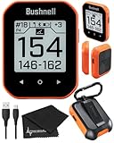 Bushnell Phantom 3 Slope GPS Golf, Grün mit Slope-Technologie, Touchscreen, magnetische Wagenhalterung mit Wearable4U Bundle (Orange + Objektivtuch)